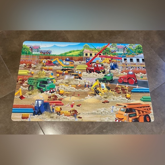 Construction Zone Large Floor Puzzle - Picture 2 of 3